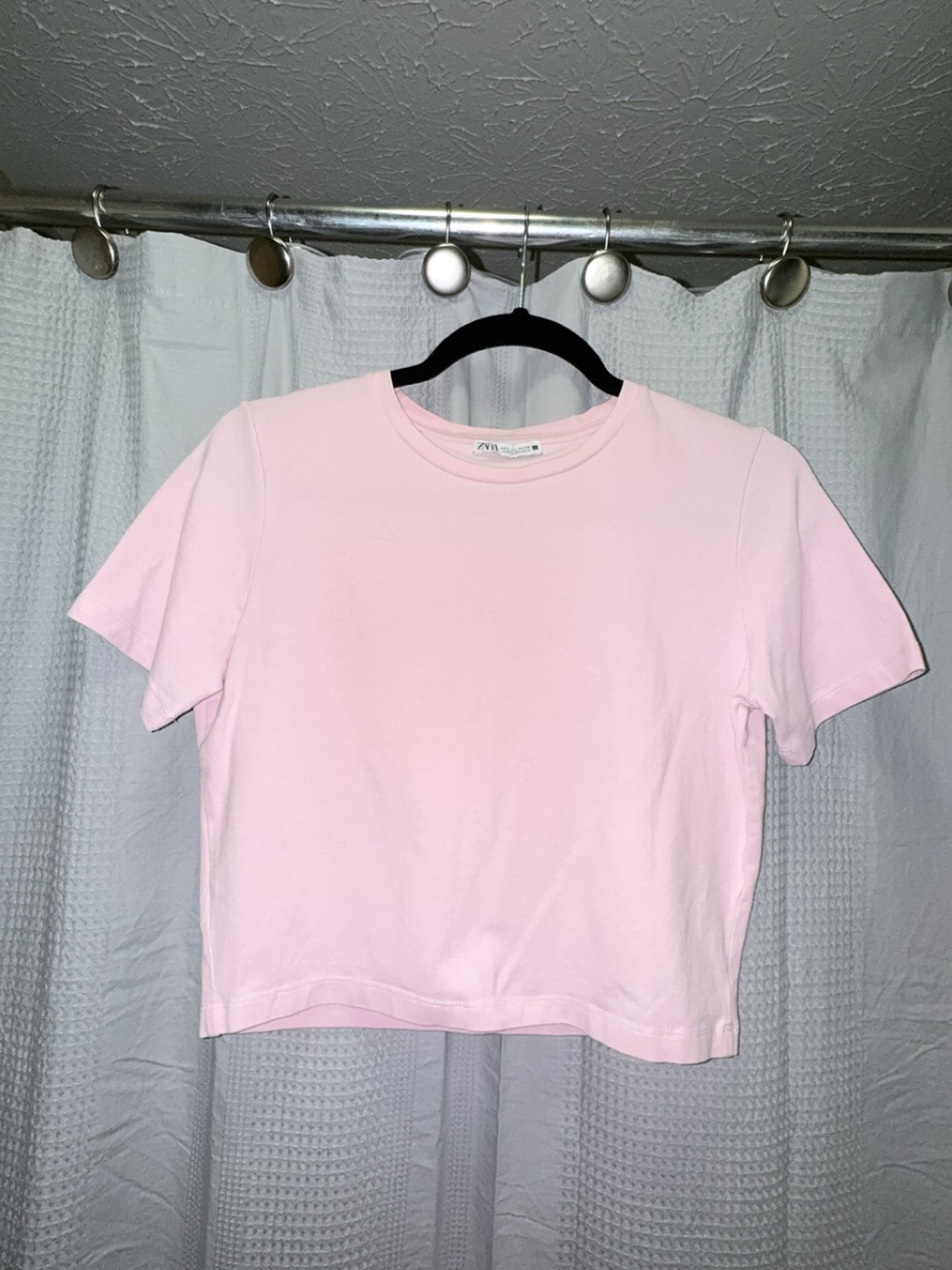 Light Pink Women’s Crewneck Tee by ZARA